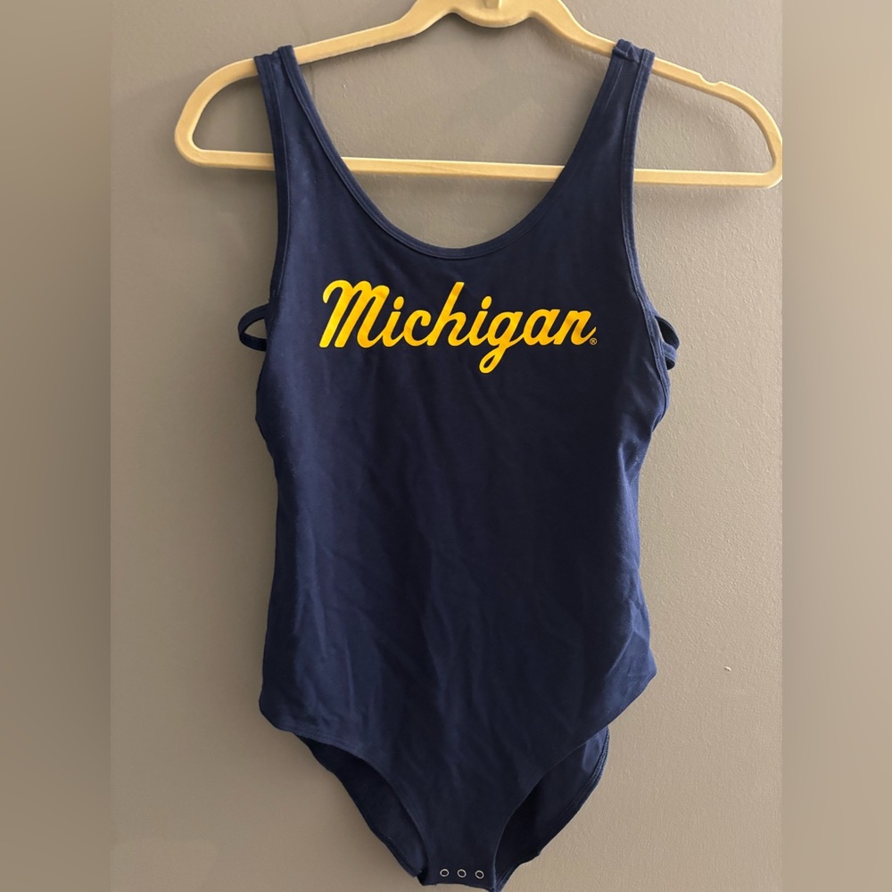 Victoria Secret Pink University Of Michigan Body Suit Small VS Sexy